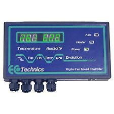 EVOLUTION DIGITAL FAN SPEED CONTROLLER ECO TECHNICS TEMPERATURE HUMIDITY CONTROL
