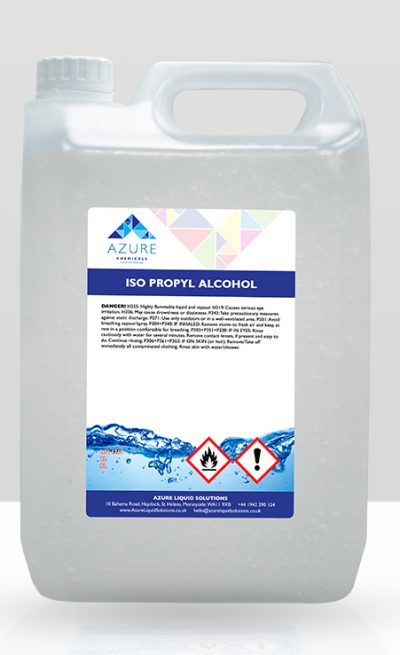 Isopropyl Alcohol IPA Isopropanol Solvent Cleaning Fluid 99.9% 5L