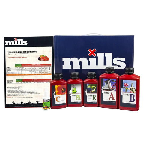 MILLS Nutrients - Starter Pack Bundle: Basis A&B, PK, C4, Start R, Vitalize