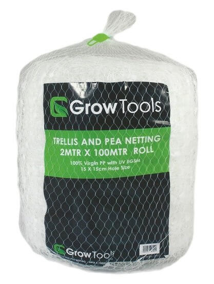 Grow tools Trellis and Pea Netting 2m x 100m hole size 15x15cm